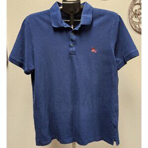 Burberry Brit Short Sleeve 100% Cotton Size XL Blue